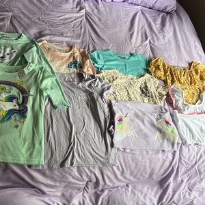 9 kids shirts, size 7-8 and 10-12, old navy, Columbia, children’s place